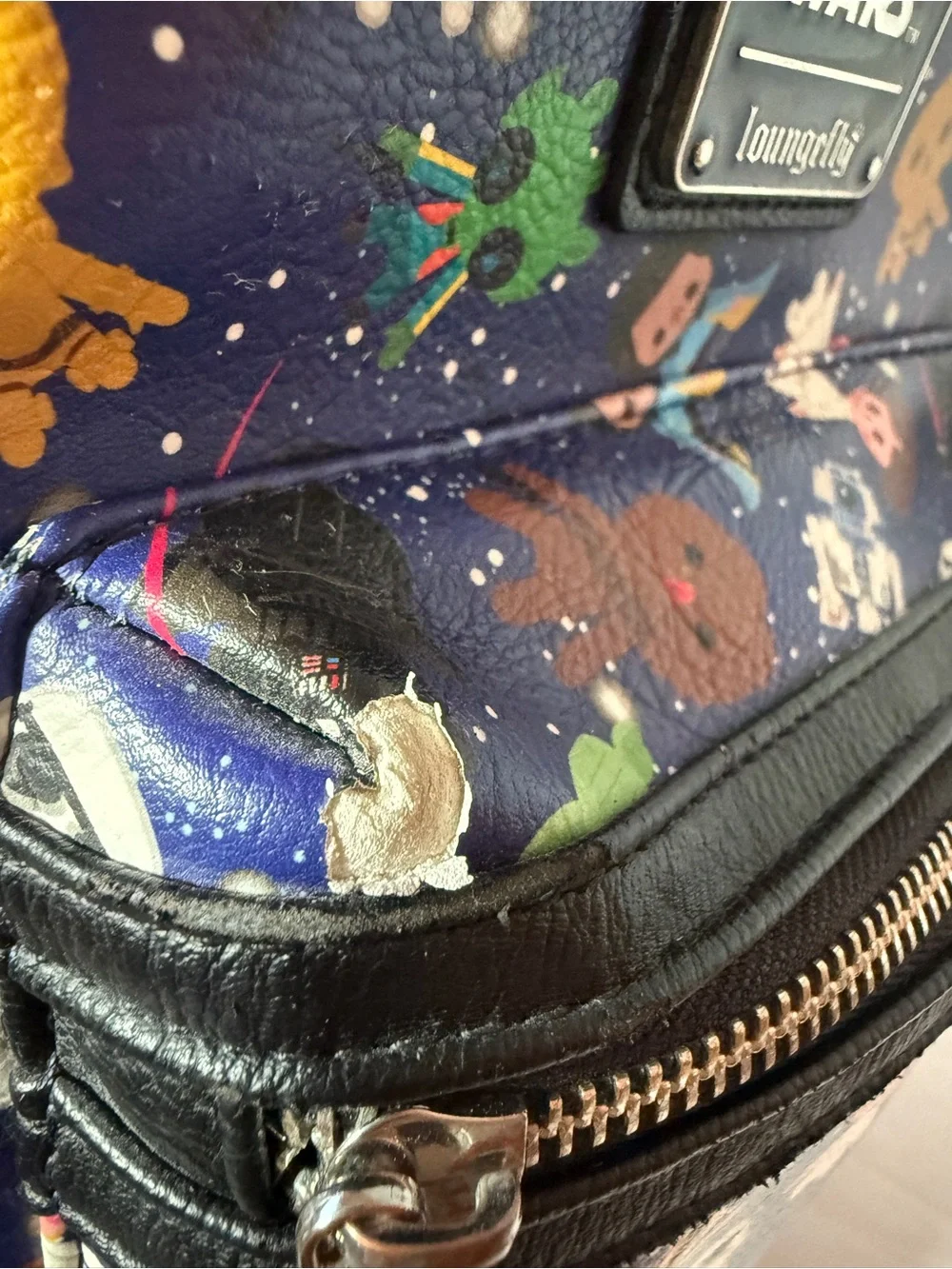 Loungefly Kids Star Wars Navy Multi-Character Mini Backpack